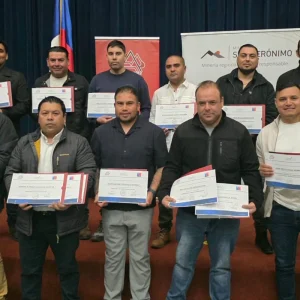 certificación de competencias laborales minería, ceremonia CMSG ChileValora Terracertif